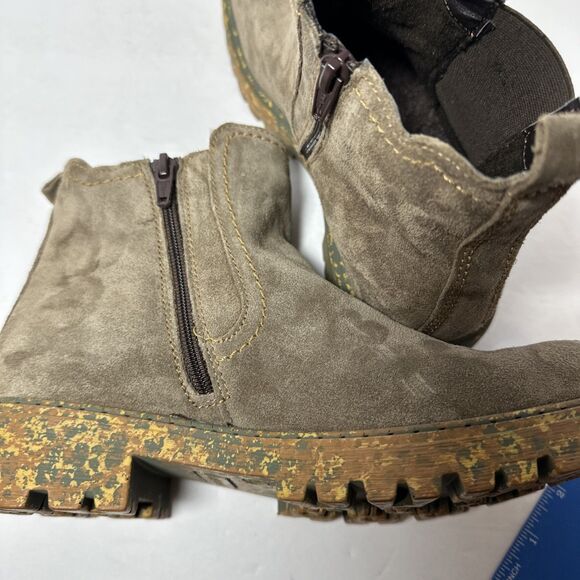 Josef Seibel Brown Suede Chelsea Boots Size EU 36 US 5.5-6 Camoflauge Sole - Picture 7 of 12